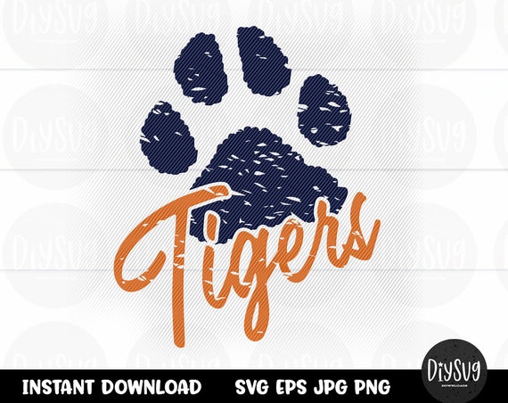 Download Tigers Svg Tigers Team Svg Football Svg Tiger Paw Football Team Svg Football Fan Svg Sports Svg Grunge Football Football Shirt By Diy Svg Catch My Party