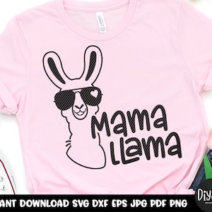 lama svg, mama llama, chemise de lama, mama llama svg, fichier coupé de lama, chemise de lama de maman, svg de visage de lama, svg d'alpaga, aucun lama de prob, svg
