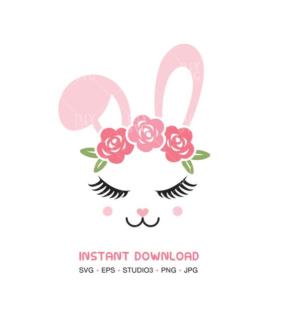 Download bunny svg, bunny face svg, easter bunny svg, easter svg ...