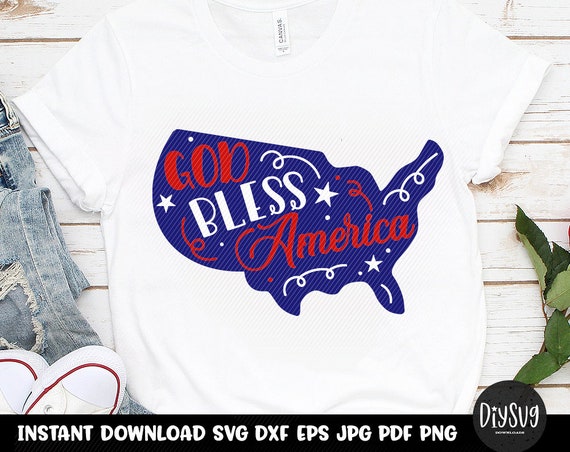 Download God Bless America 4th Of July 4th Of July Svg July 4th Svg Fourth Of July Fourth Of July Svg 4th Of July Shirt Stars And Stripes By Diy Svg Catch 3D SVG Files Ideas | SVG, Paper Crafts, SVG File