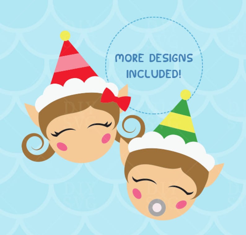 Download Elf face svg elf family svg elf clipart elf clip art ...