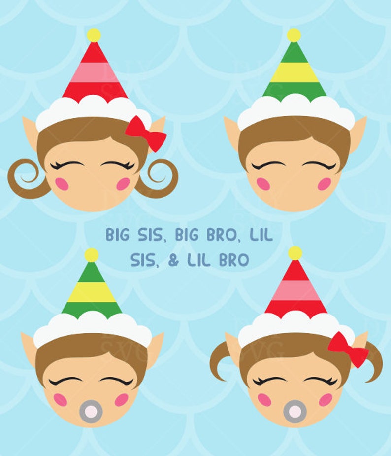 Download Elf face svg elf family svg elf clipart elf clip art ...