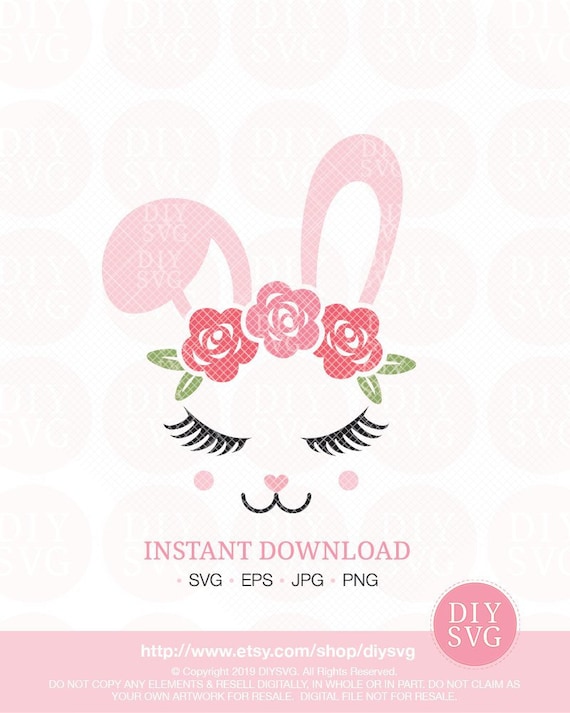 Download Bunny Svg Bunny Face Svg Easter Bunny Svg Easter Svg Bunny Clip Art Bunny Cut Files Cut Files Easter Shirt Bunny Shirt Bunny Vector By Diy Svg Catch My Party