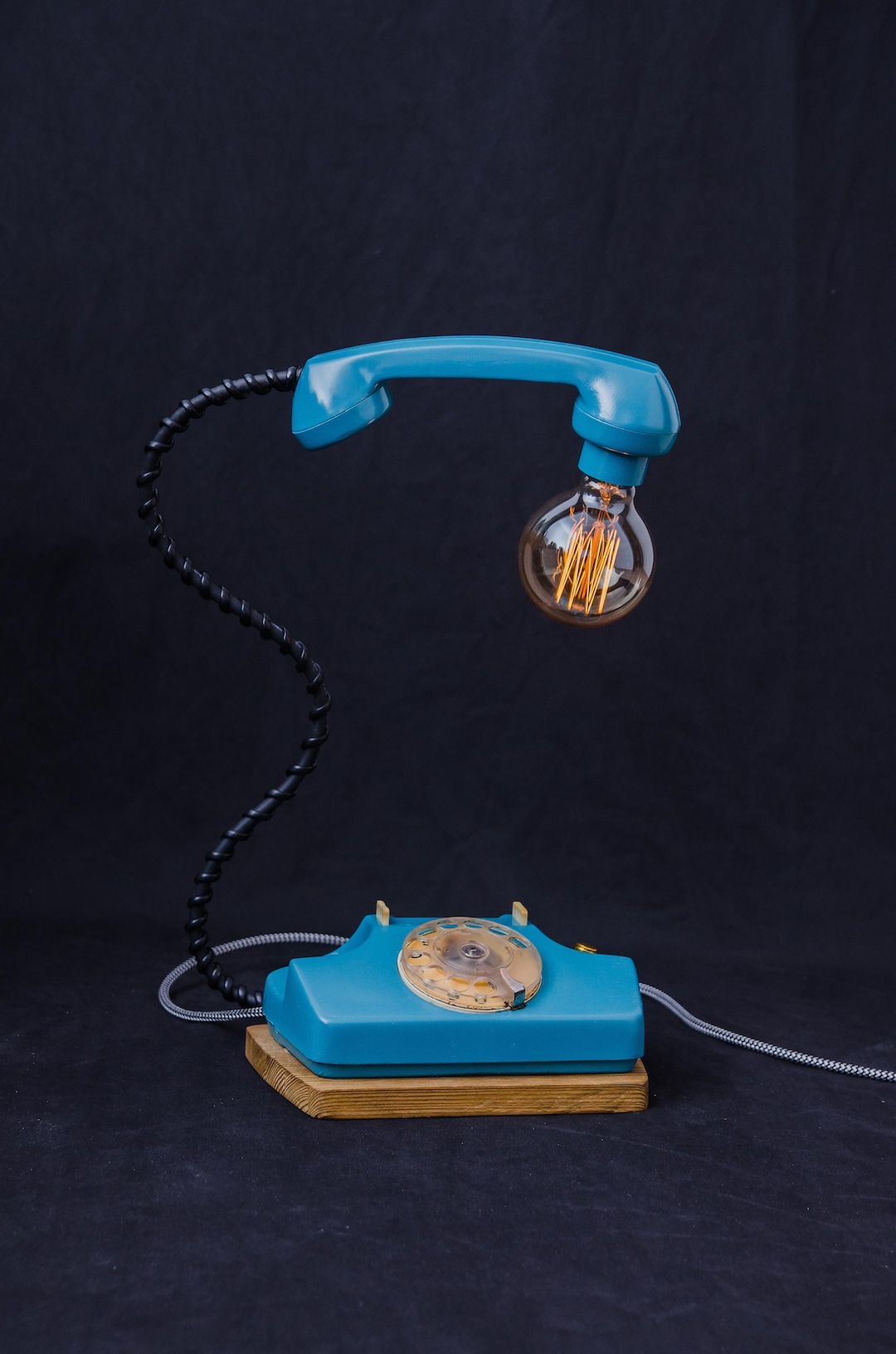 Vintage Lamp, Table Lamp, Old Rotary Phone Lamp, Craft Lamp - Etsy Canada