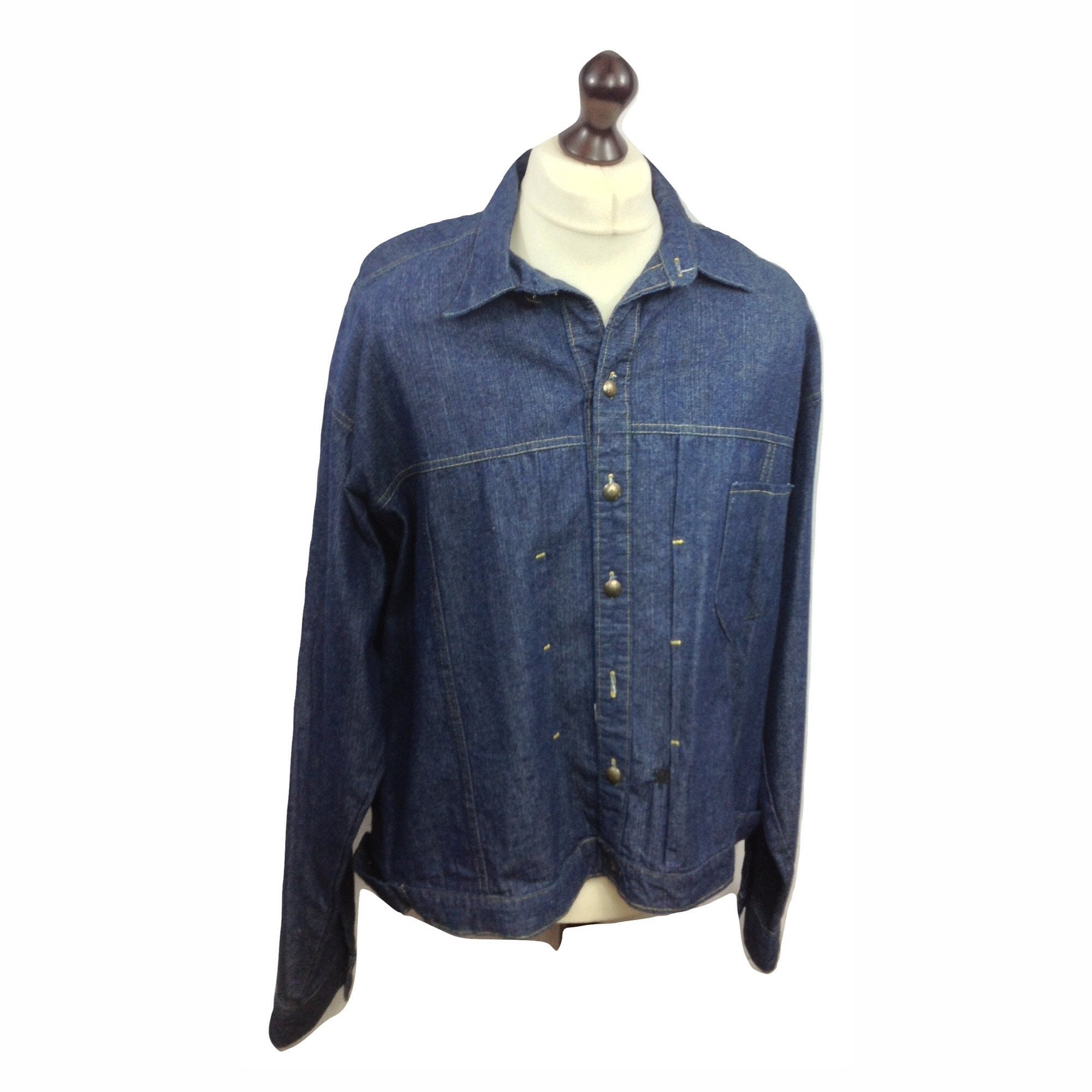 Image of Vintage Denim Jacket - Rockmount Ranch Wear Limited Edition Sterling Silver Buttons Western Styling