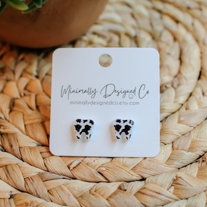 COW | Tooth Earrings | Single Set | Dental Hygienist, Dental Assistant, Dentist, Student, Dental Gift