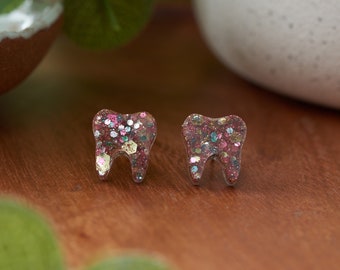 WITH THE BOYS | Tooth Earrings | Single Set | Dental Hygienist, Dental Assistant, Dentist, Student, Dental Gift