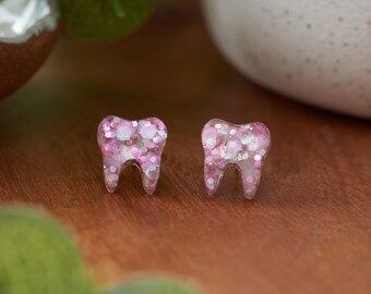 BALLET SLIPPERS | Tooth Earrings | Single Set | Dental Hygienist, Dental Assistant, Dentist, Student, Dental Gift
