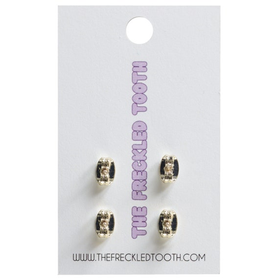 SEEING HOT PINK Tooth Earrings Double Set Dental Hygienist