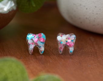 GIRL'S NIGHT | Tooth Earrings | Single Set | Dental Hygienist, Dental Assistant, Dentist, Student, Dental Gift