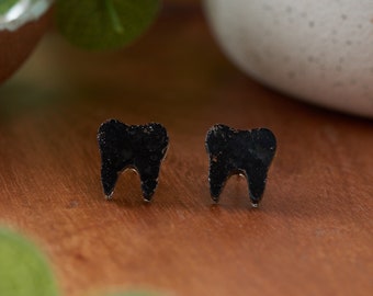 NIGHTMARE | Tooth Earrings | Single Set | Dental Hygienist, Dental Assistant, Dentist, Student, Dental Gift