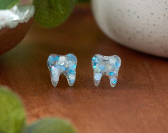 FROSTY | Tooth Earrings | Single Set | Dental Hygienist, Dental Assistant, Dentist, Student, Dental Gift