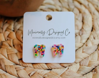 GET SPRINKLED | Tooth Earrings | Single Set | Dental Hygienist, Dental Assistant, Dentist, Student, Dental Gift