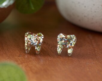 BURIED TREASURE | Tooth Earrings | Single Set | Dental Hygienist, Dental Assistant, Dentist, Student, Dental Gift