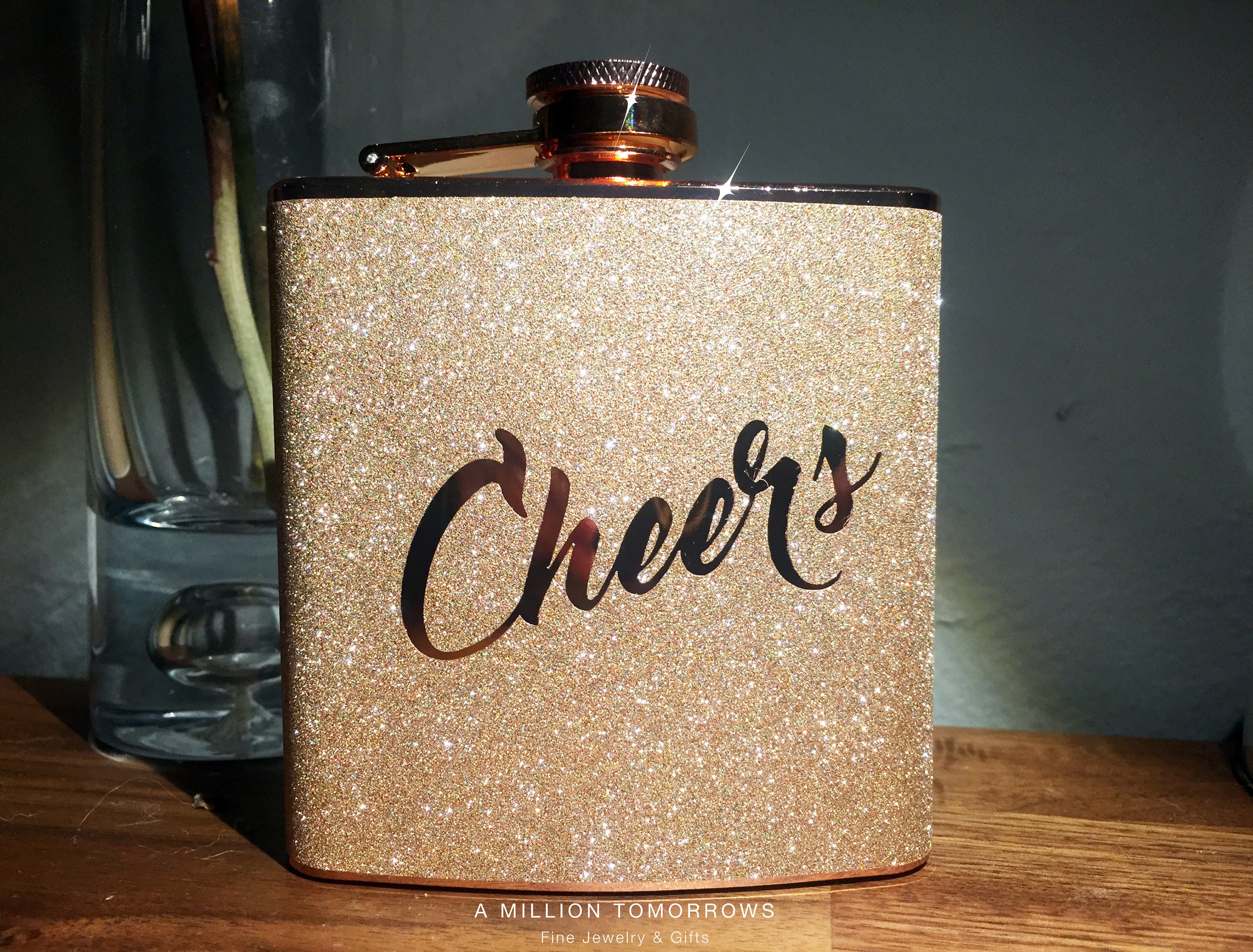 BruMate Glitter Women's Flask - 5oz Stainless Steel