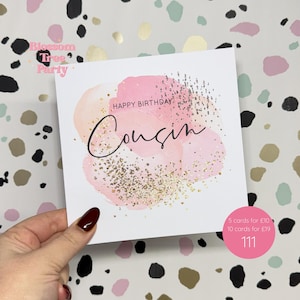 Happy Birthday Cousin Card | Cousin Birthday Card | Card for Cousin | Auntie's daughter | Card for her (Ref: 111)