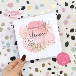 Carte de nièce de joyeux anniversaire | Carte d'anniversaire de nièce | pour nièce | dames de Zazzle.be Liste d'envies Vous avez des idées ? Famille | Fille de sœurs (Réf : 125)