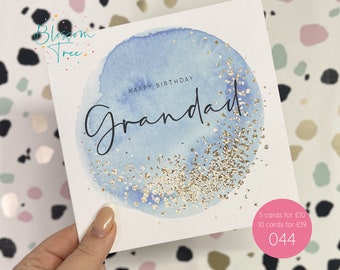 Happy Birthday Grandad Card | Grandad Birthday Card | Card for Papa | Father Card | Birthday card (Ref: 044)