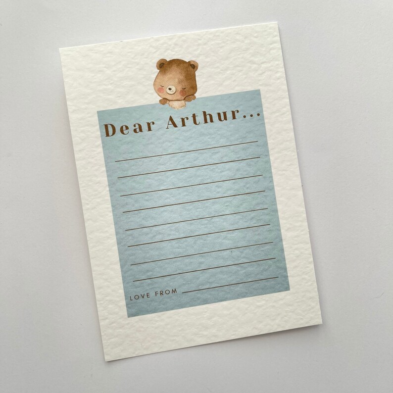 Personalised Notes for Time Capsule Letter to Younger Child Etsy