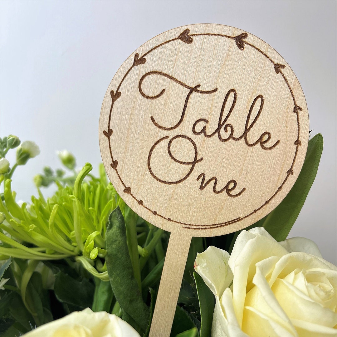 Table Numbers Wedding Table Decor Party Table Numbers Party Decorations