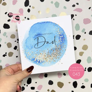 Carte de joyeux anniversaire papa | carte d'anniversaire papa | carte pour papa | père de famille | Carte d'anniversaire (Réf : 043)