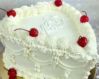 Adorno para tarta "Recién casados" – Decoración acrílica para tarta de boda – Adorno plano con escritura moderna