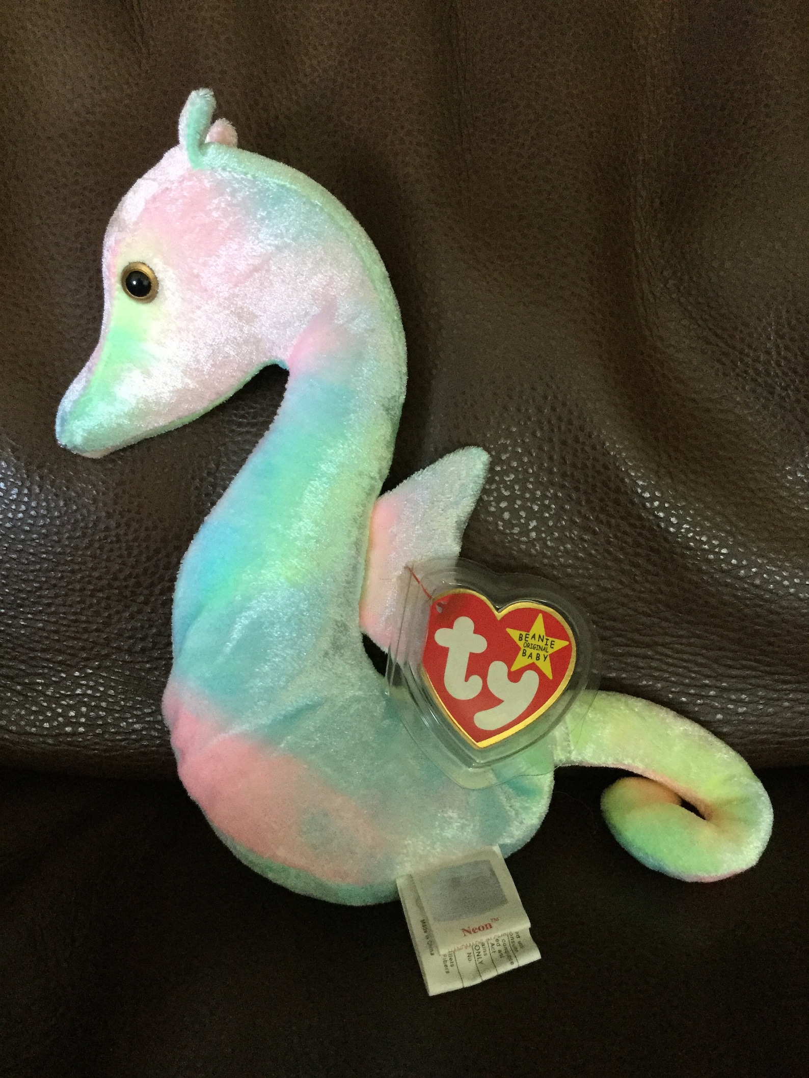 TY Beanie Babie Neon Ultra Rare NUEVO 2 Etiquetas Etsy