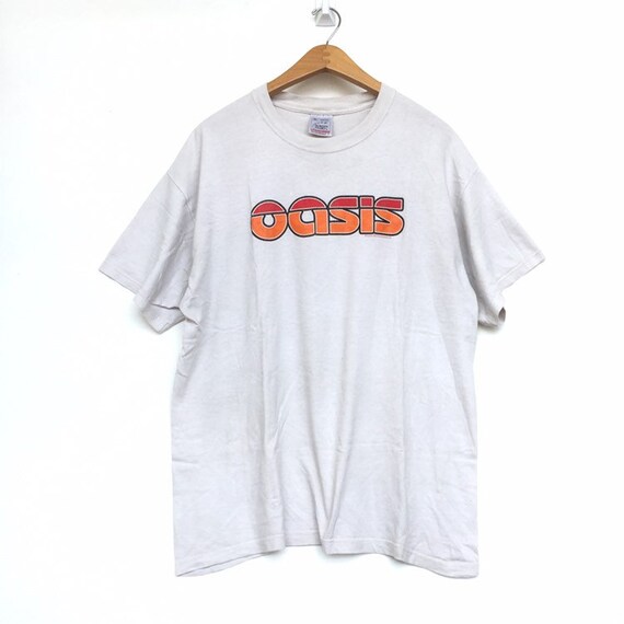 Vintage !! oasis shirt white .