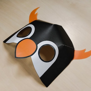 Penguin Mask Printable Penguin costume mask
