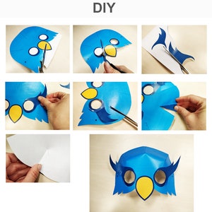 Owl Mask Printable Owl Costume Animal Mask Halloween - Etsy Canada