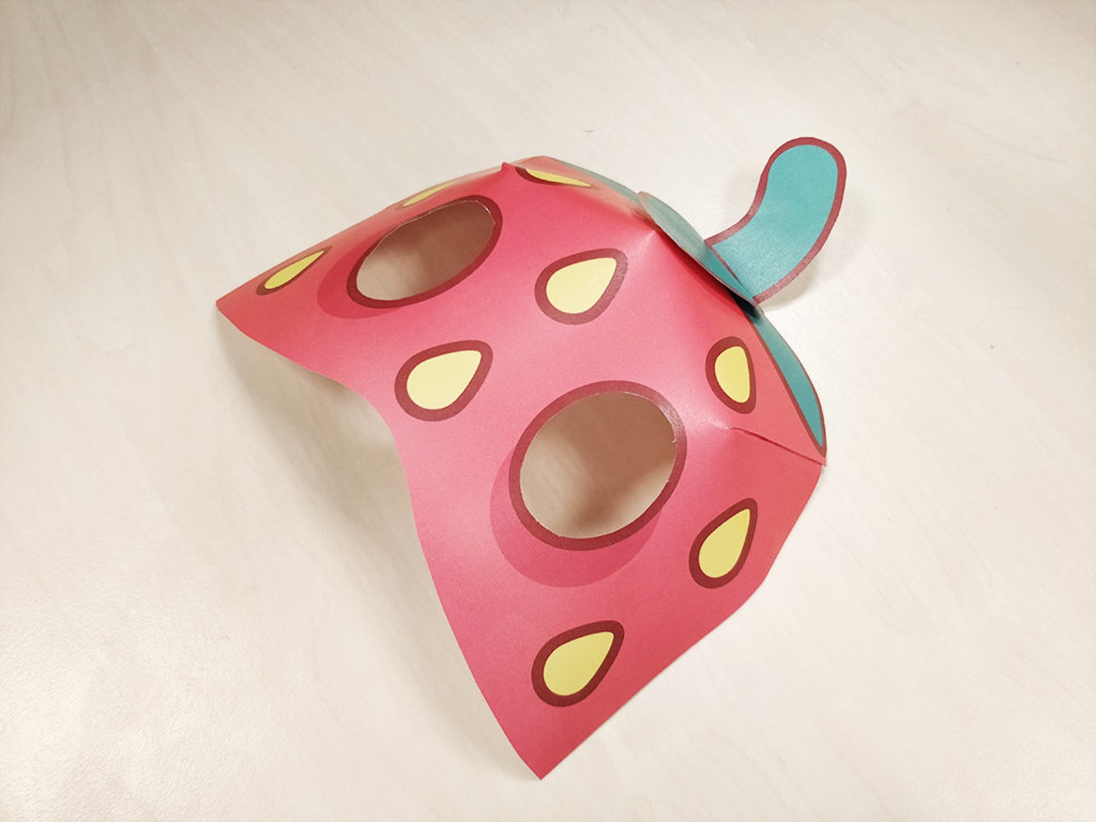 strawberry-mask-printable-strawberry-costume-fruit-mask-red-etsy