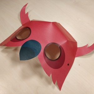 Owl Mask Printable Owl costume animal mask halloween