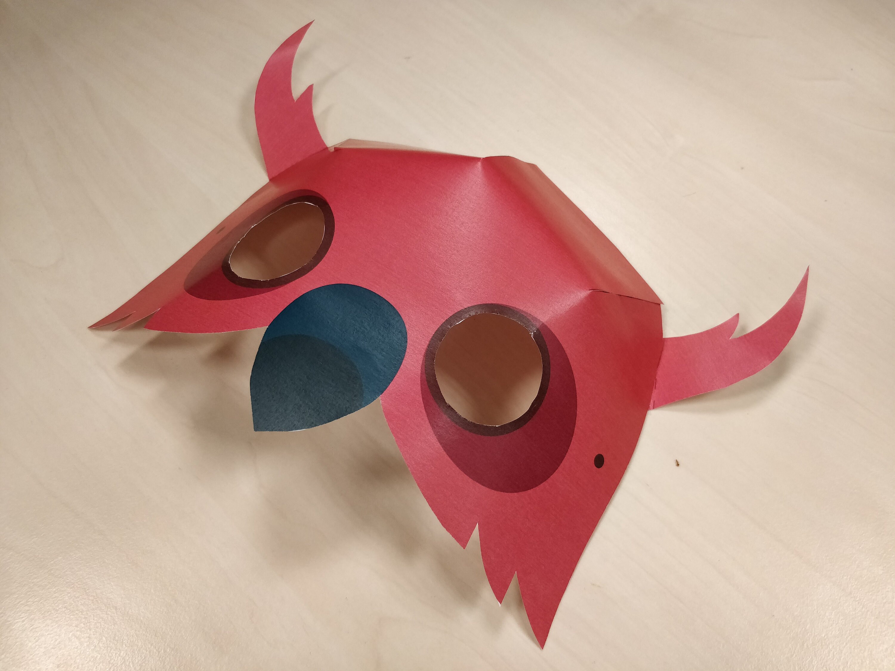 Owl Mask Printable Owl Costume Animal Mask Halloween - Etsy