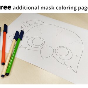 Owl Mask Printable Owl Costume Animal Mask Halloween - Etsy