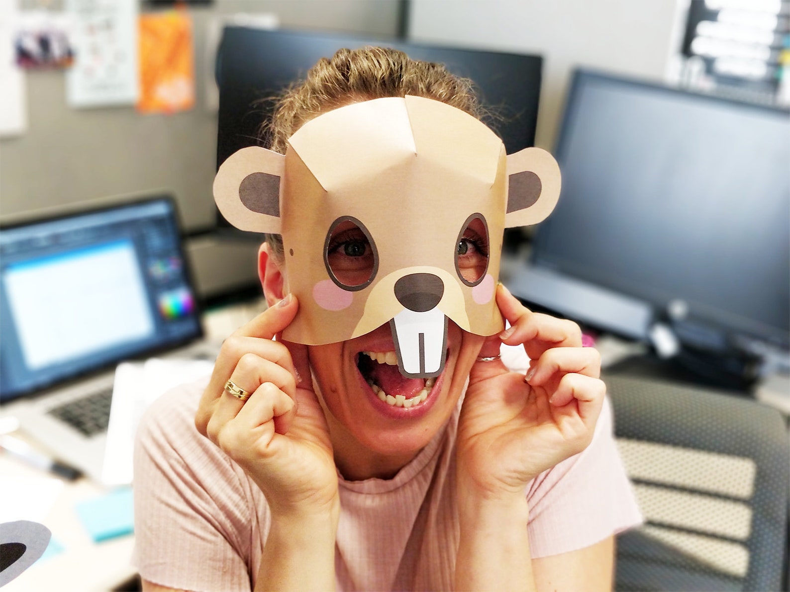 beaver-mask-printable-beaver-costume-animal-mask-etsy-israel