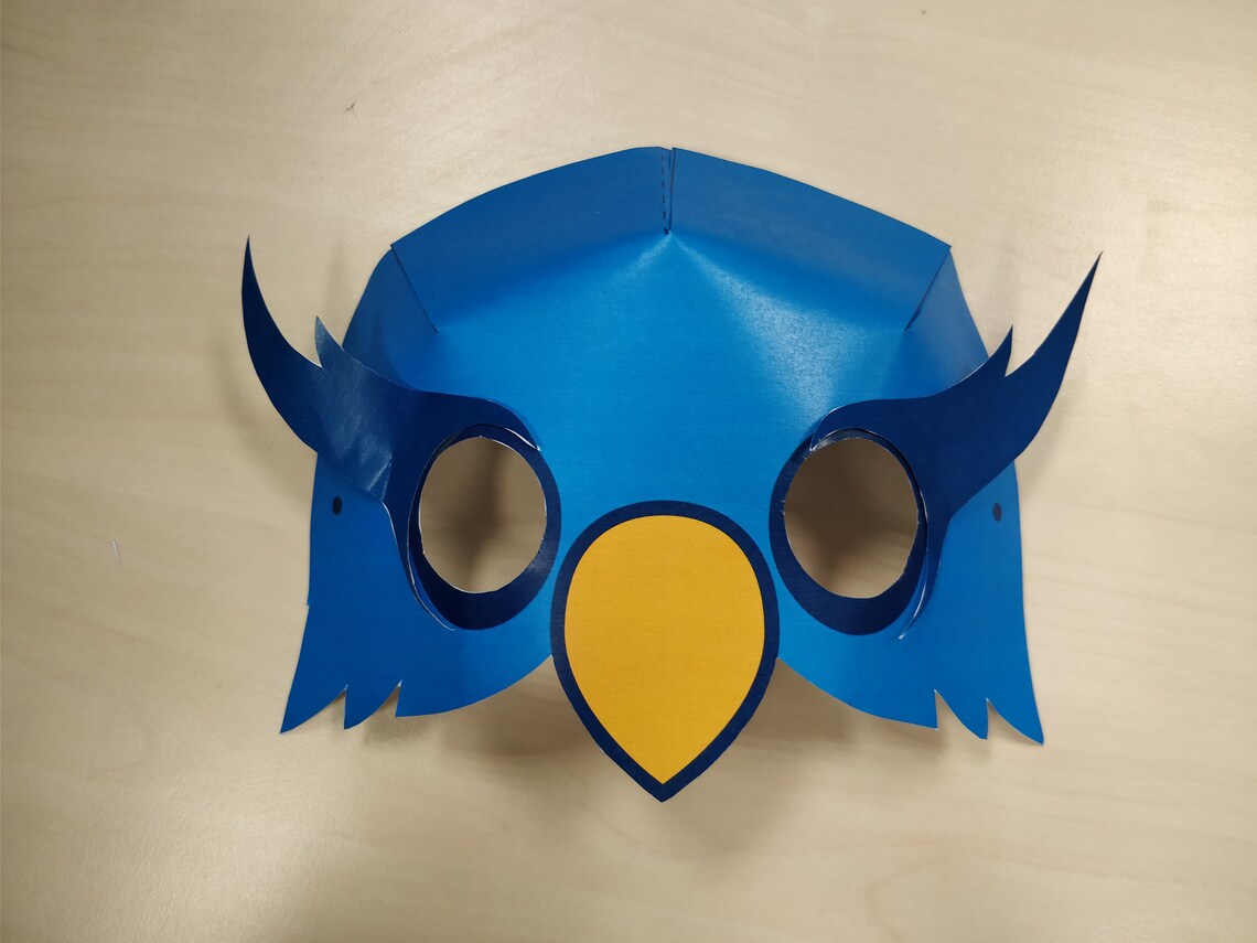 Owl Mask Printable Owl Costume Animal Mask Halloween - Etsy