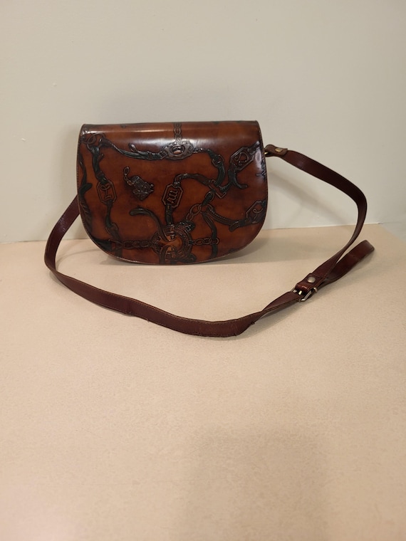 Vintage Italian Equestrian Style Shoulder bag purse