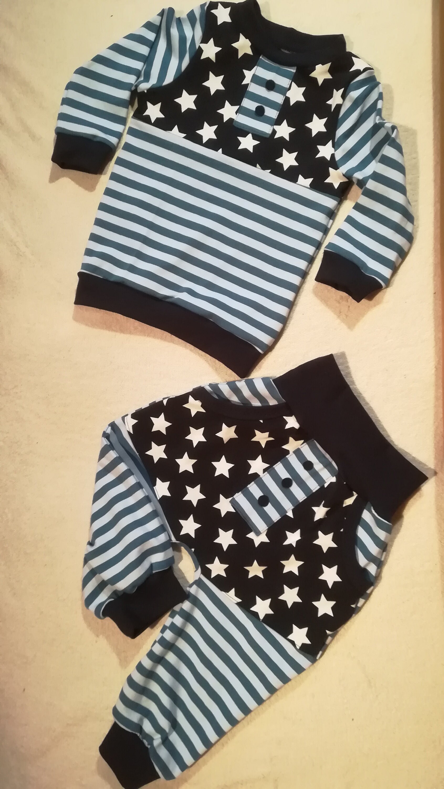 2 tlg. Set of longsleeved shirt and pants in size 74/80 to Etsy