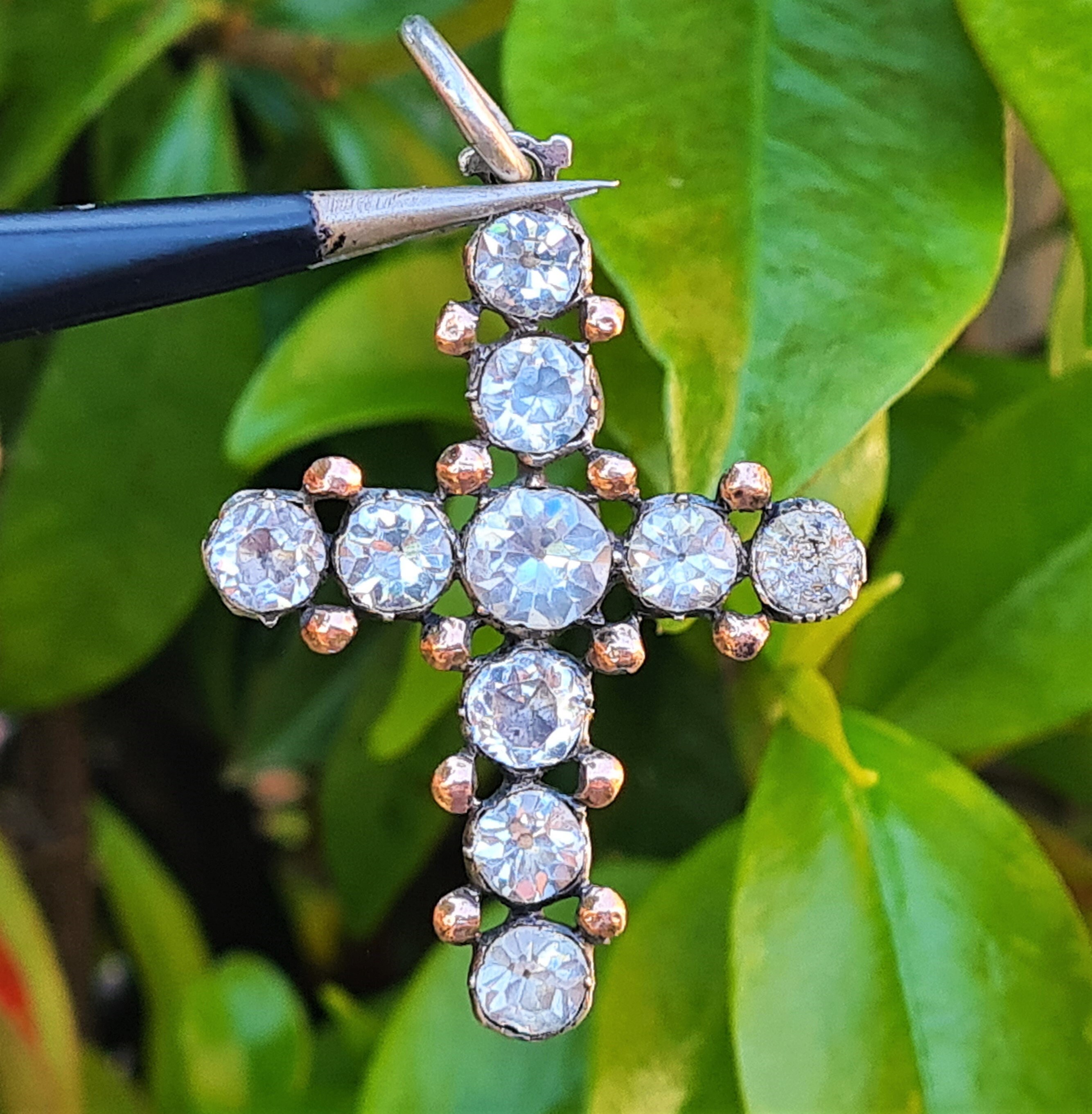 Antique diamond cross deals