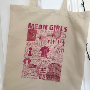 Sac fourre-tout pour comédie musicale Mean Girls, West End Broadway, cadeau pour amoureux de la musique