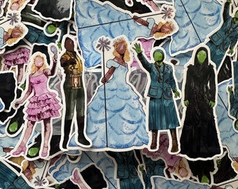 Wicked The Musical Stickers, Elphaba, Glinda, Galinda, Fiyero, West End, Broadway, Gift