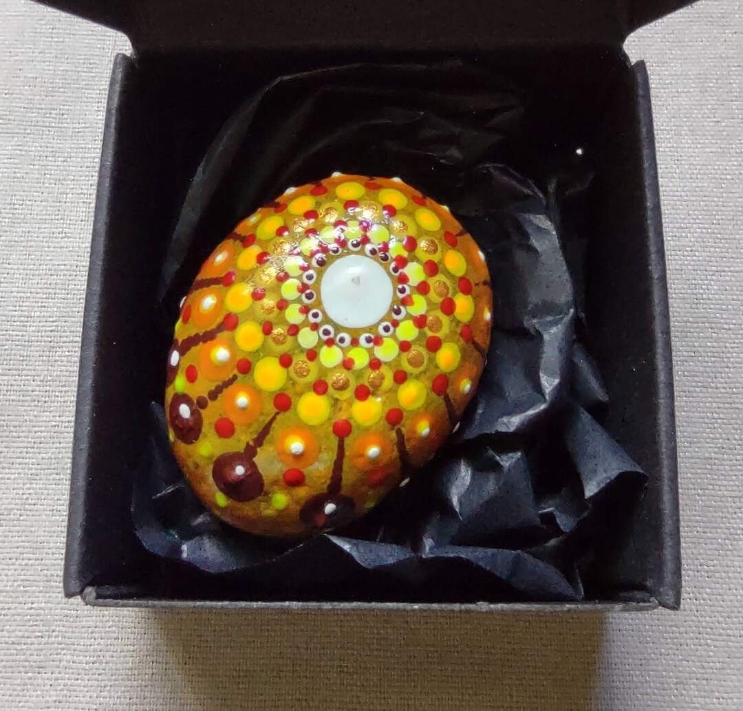 Hand Painted Rocks, Every Rock is a One of a Kind, Colorful, Black ...