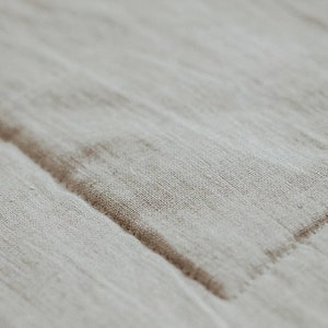 Linen padded baby play mat, organic nursery rug for child