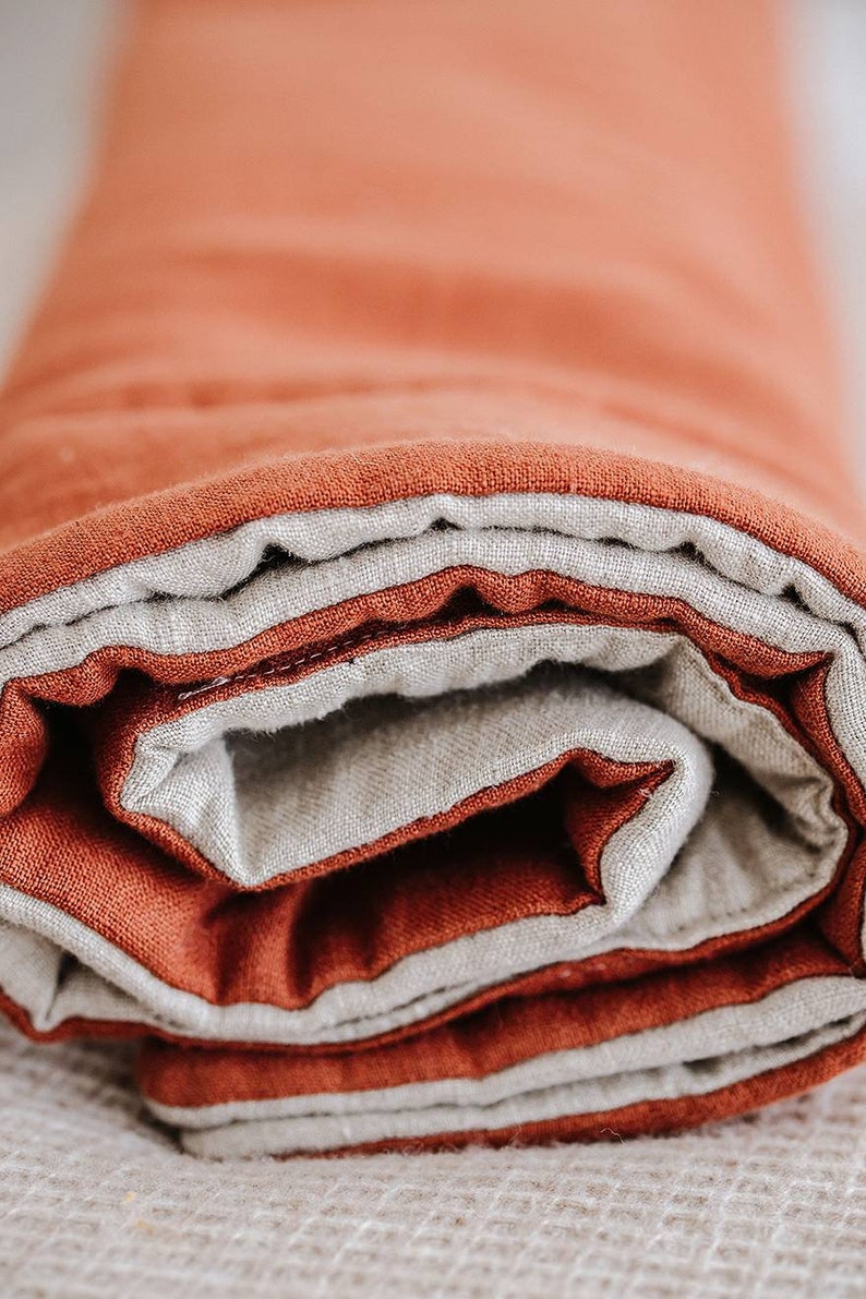 Linen throw blanket Throws bedding bed cover Bedspread Custom Etsy