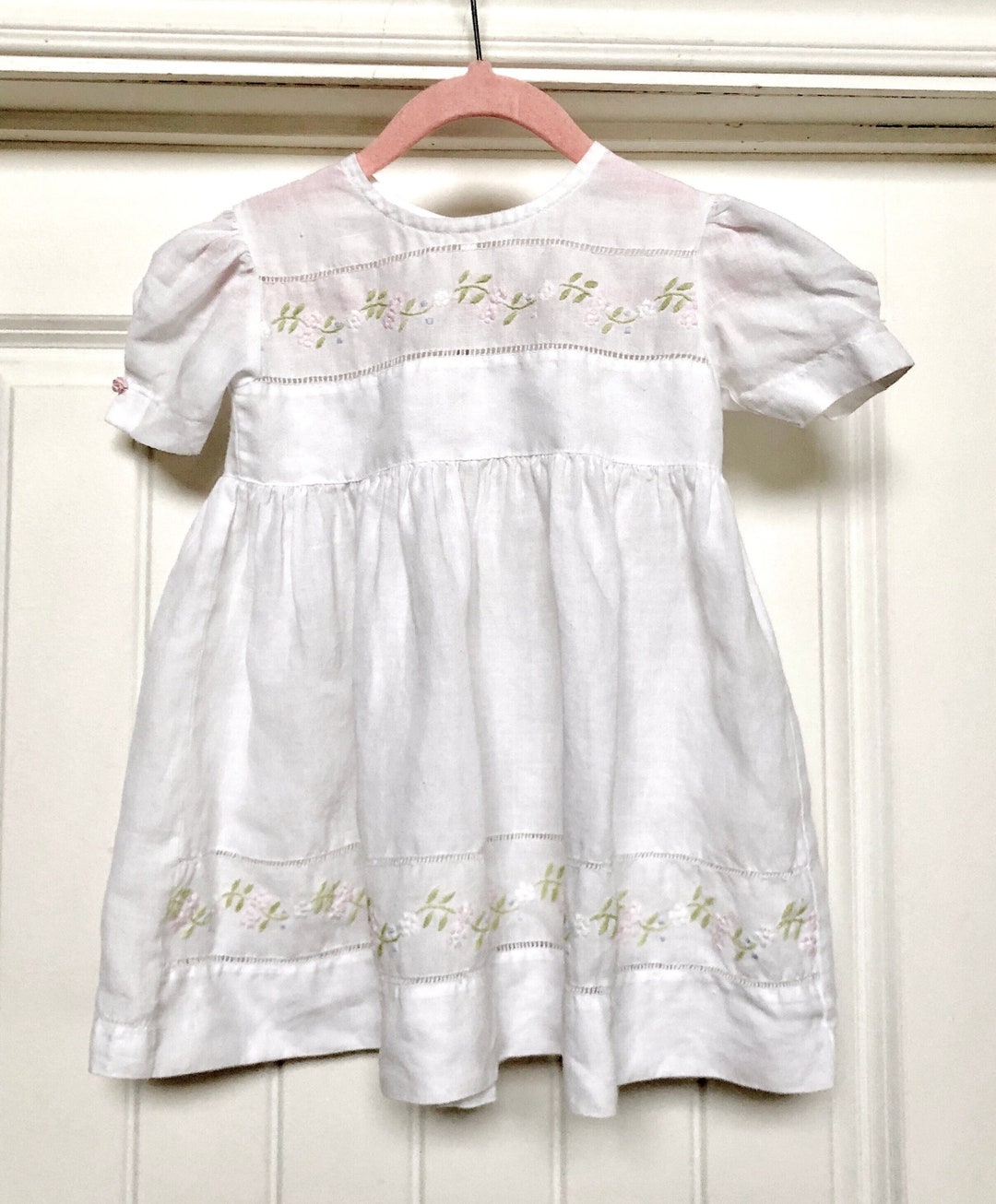Flower Girl Dress for Baby, White Dress 24 Months, Design by Rendezvous