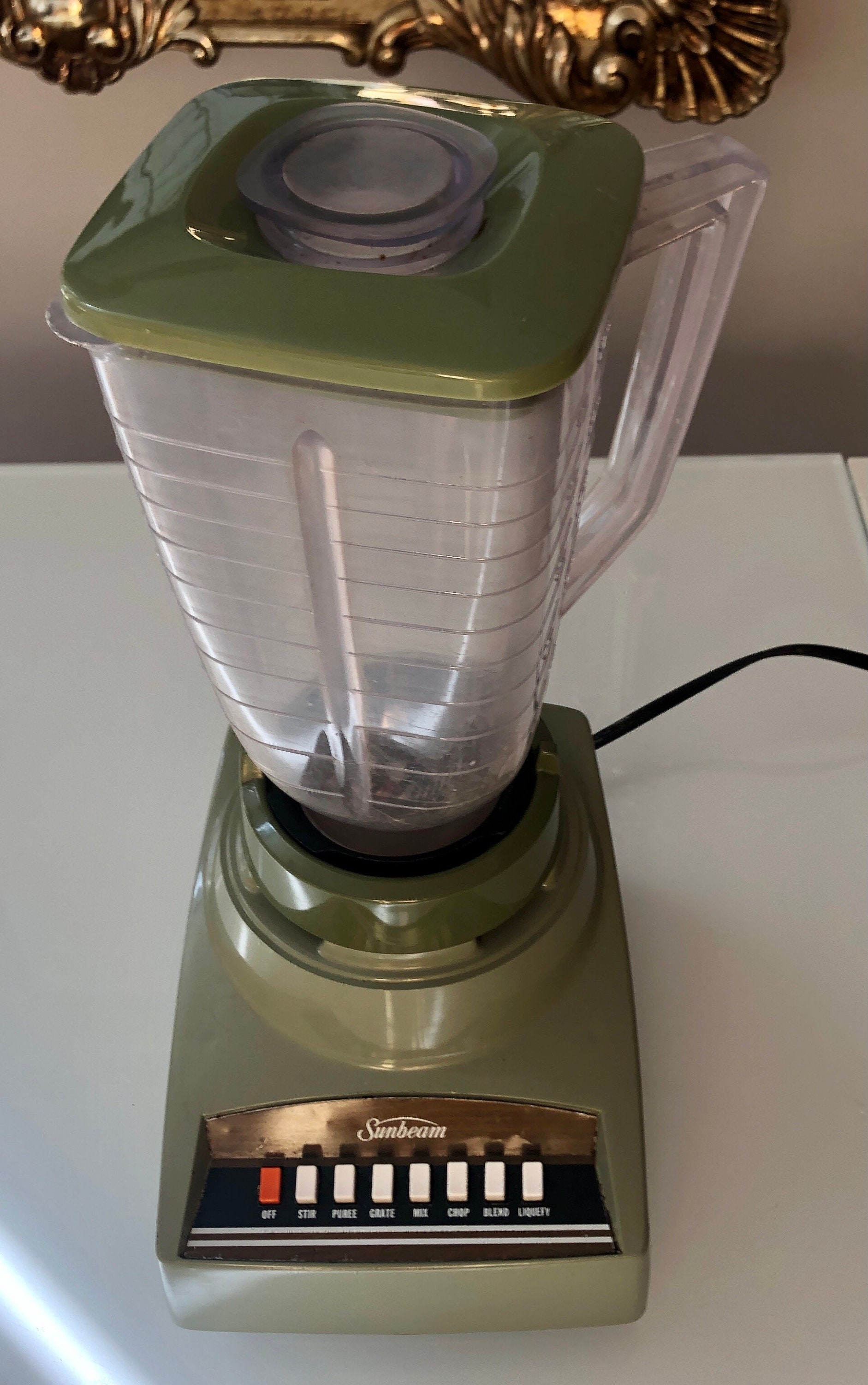 Vintage Sunbeam Blender /Avocado Green Blender /Retro Barware Etsy