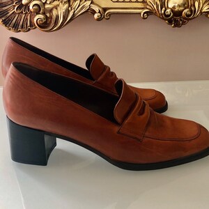 70 s Heel Loafers Etsy Canada