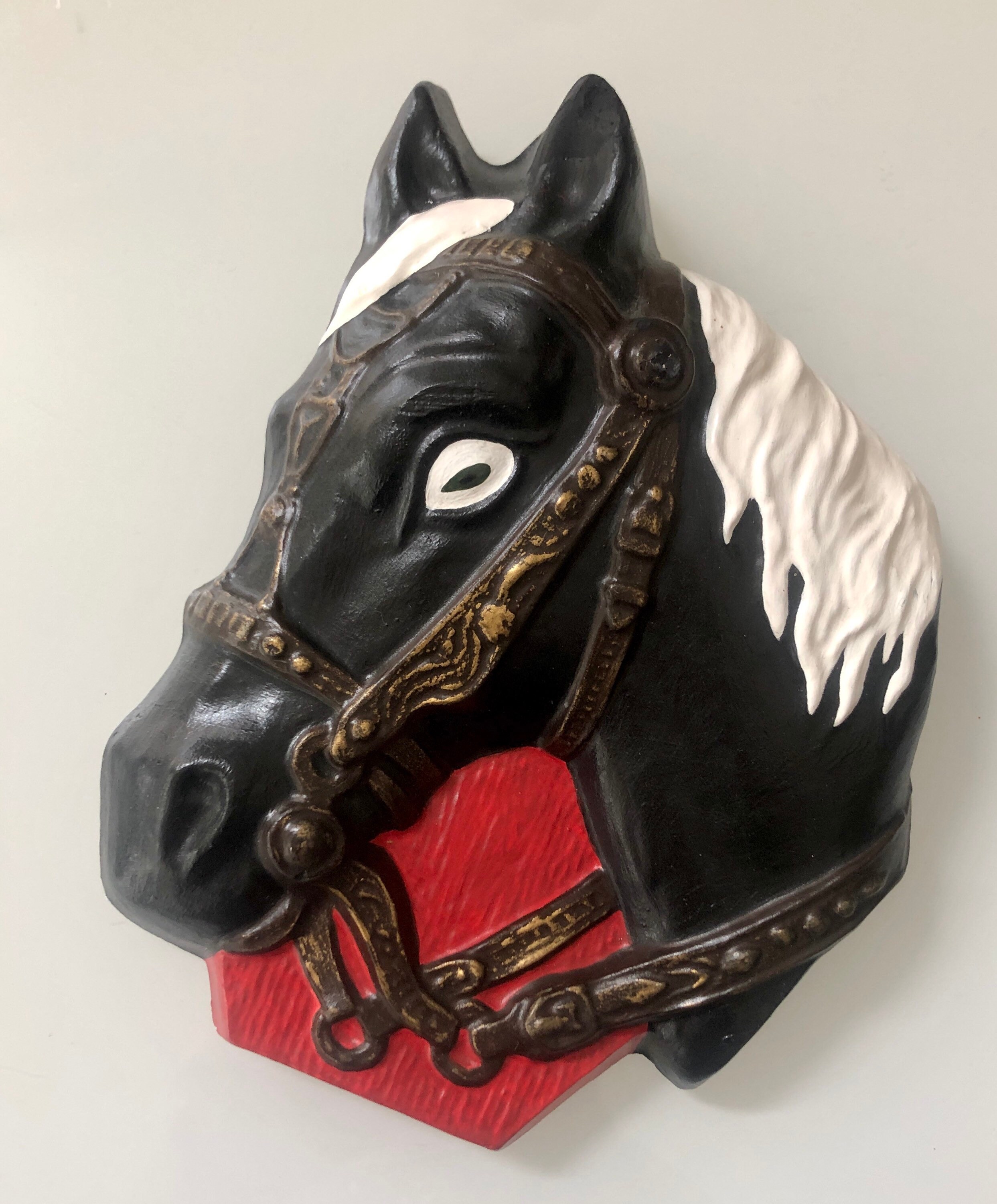 Vintage Horse Wall Art Midcentury Childrens Room Decor Etsy