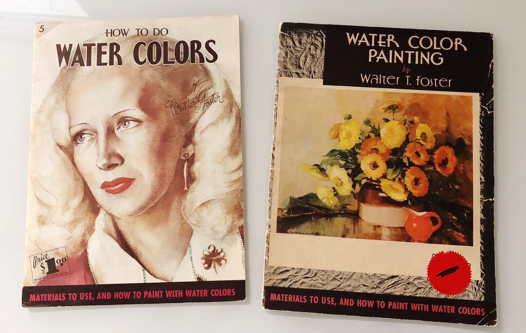 Vintage Painting Instruction Books, Walter T. Foster, Set of Two 1960s