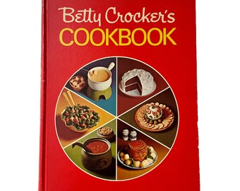 Betty Crocker Cookbook, Hardcover 1972 Edition 1969, Iconic, Vintage Kitchen Decor, Classic Recipe Book, Red Pie Cover - GREAT CONDITION!